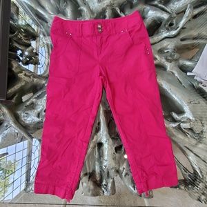 INC Pink Capri Crop Summer Lightweight Size 4